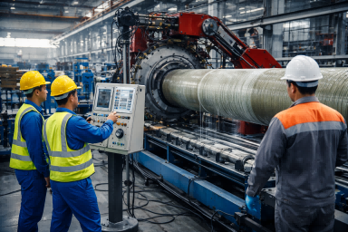 Factory production line operation site