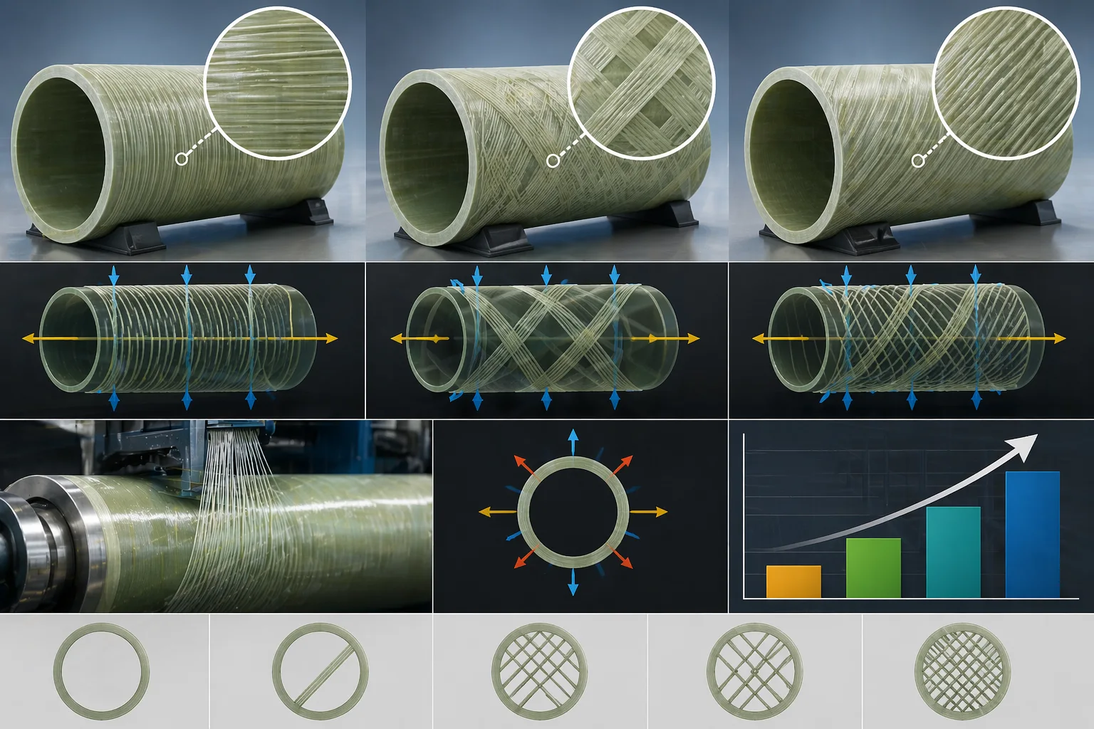 How Winding Angle Affects FRP Pipe Strength (FW-4000 Explained)插图 How Winding Angle Affects FRP Pipe Strength (FW-4000 Explained)