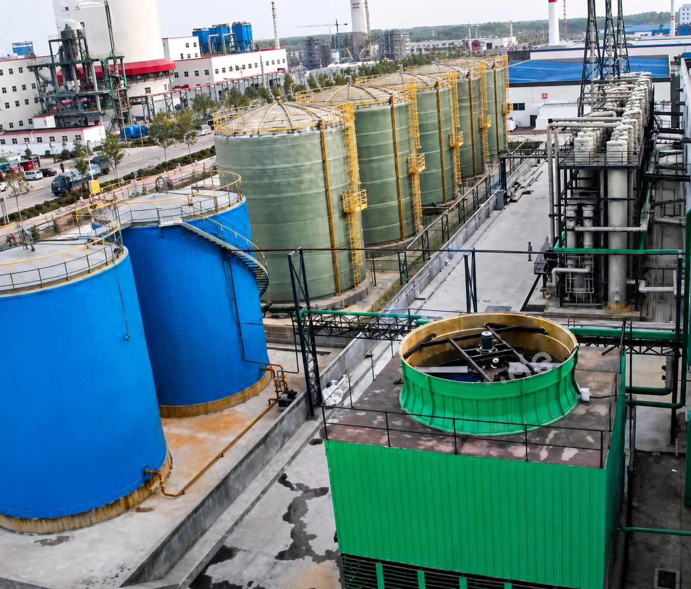 Mannheim or Double Decomposition for SOP Plant插图2 HCl Absorption Device and Tank Area