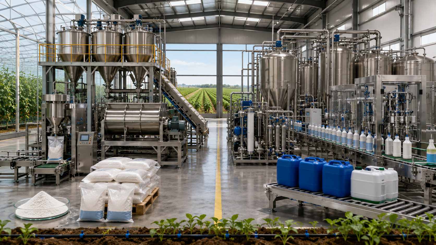Powder or Liquid Water Soluble Fertilizer Line插图 Powder or Liquid Water Soluble Fertilizer Line